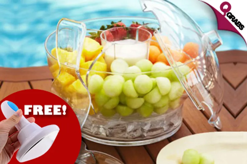 From QR49, Keep It Cool with a Serving Bowl on ICE - Includes a Free Fat Magnet! (Up to QR198 Value)